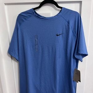 Nike Men's Short Sleeve Dri-Fit Tee in Blue